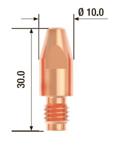 FUBAG Контактный наконечник M8х30 мм ECU D=1.4 мм (10 шт.) в Ульяновске фото