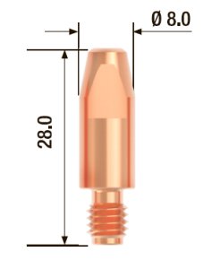 FUBAG Контактный наконечник M6х28 мм ECU D=1.0 мм (10 шт.) в Ульяновске фото