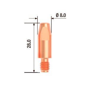 FUBAG Контактный наконечник M6х28 мм ECU D=1.6 мм  (25 шт.) в Ульяновске фото