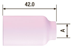 FUBAG    Сопло керамическое для газовой линзы №5 ф8 FB TIG 17-18-26 (2 шт.) в Ульяновске фото