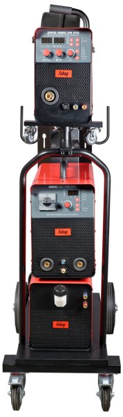 Сварочный полуавтомат INMIG 500T DW SYN + Подающий механизм DRIVE INMIG DW SYN + Шланг-пакет 5 м + Горелка FB 500 3 м + Блок жидкостного охлаждения + Тележка в Ульяновске фото