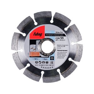 Алмазный отрезной диск FUBAG Beton Pro D125 мм/ 22.2 мм по бетону в Ульяновске фото