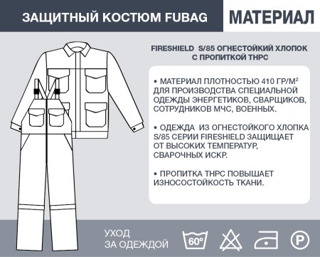 Защитный костюм Fubag размер 48-50 рост 5 в Ульяновске фото